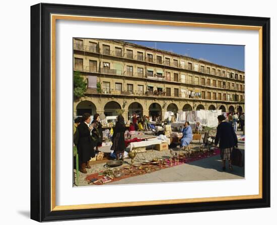 Market in the Town Square in Cordoba, Andalucia, Spain, Europe-Michael Busselle-Framed Photographic Print