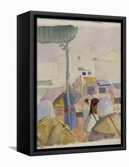 Market in Tunis II, 1914-August Macke-Framed Premier Image Canvas