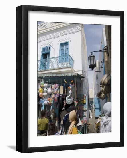 Market, Main Street, Kairouan, Tunisia, North Africa, Africa-Ethel Davies-Framed Photographic Print