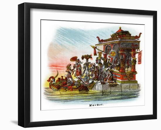 Market - Mardi Gras Parade Float Design-null-Framed Art Print