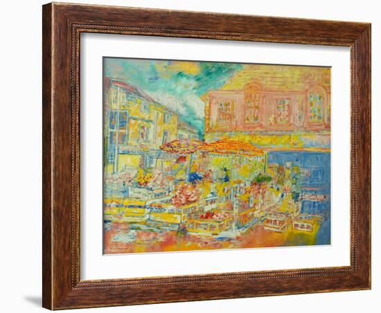 Market on the Square-Brenda Brin Booker-Framed Giclee Print