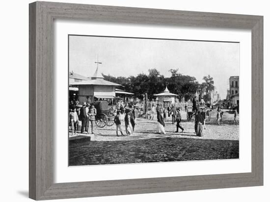 Market Place, Asuncion, Paraguay, 1911-null-Framed Giclee Print