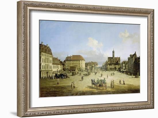 Market-Place of the Neustadt in Dresden, C. 1751-52-Canaletto-Framed Giclee Print