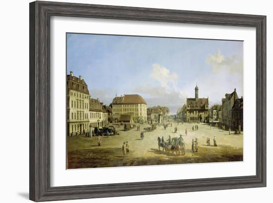 Market-Place of the Neustadt in Dresden, C. 1751-52-Canaletto-Framed Giclee Print