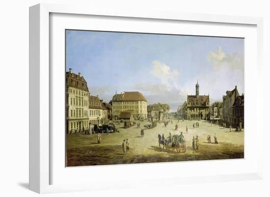 Market-Place of the Neustadt in Dresden, C. 1751-52-Canaletto-Framed Giclee Print