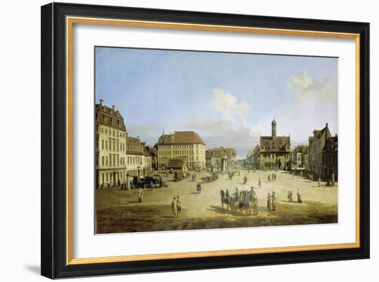 Market-Place of the Neustadt in Dresden, C. 1751-52-Canaletto-Framed Giclee Print