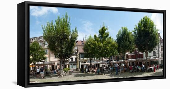 Market Place, Place Du Marche Gayot, Strasbourg, Bas-Rhin, Alsace, France-null-Framed Premier Image Canvas