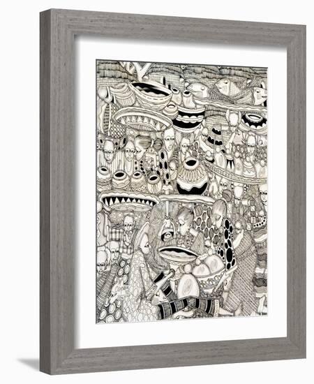 Market Place-Muktair Oladoja-Framed Giclee Print