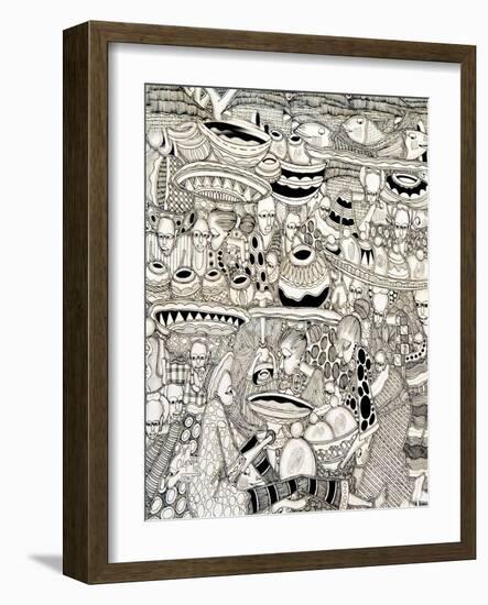 Market Place-Muktair Oladoja-Framed Giclee Print