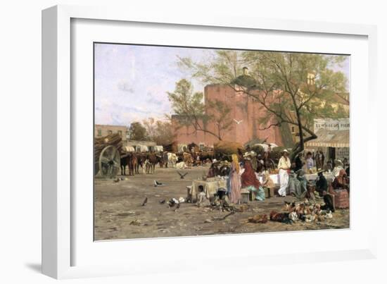 Market Plaza, 1879-Thomas Allen-Framed Giclee Print