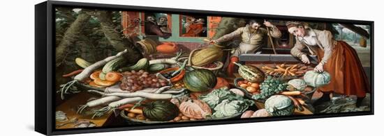 Market Scene, 1569-Pieter Aertsen-Framed Premier Image Canvas