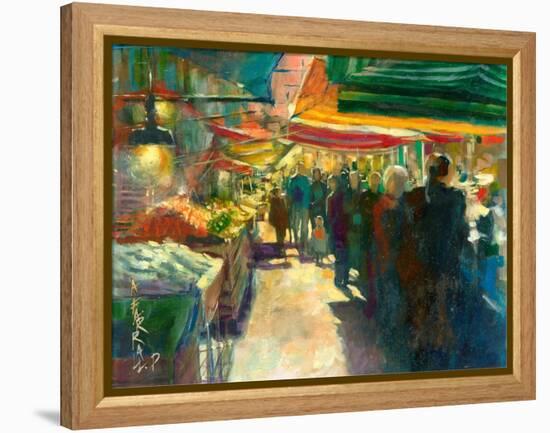 Market Scene I-Anne Farrall Doyle-Framed Stretched Canvas