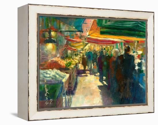 Market Scene I-Anne Farrall Doyle-Framed Stretched Canvas