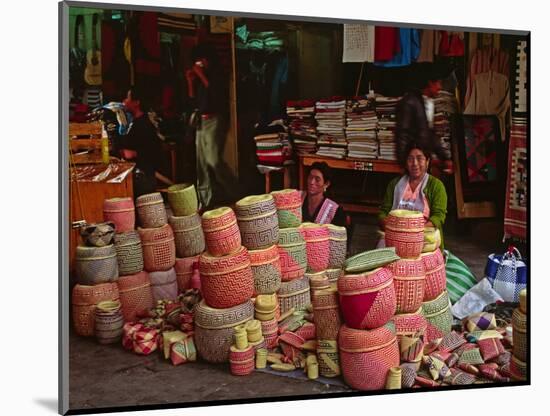 Market Scene, Oaxaca, Mexico-Charles Sleicher-Mounted Photographic Print