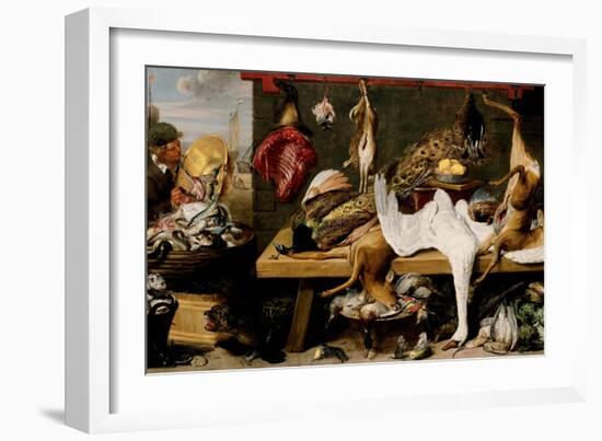 Market Scene on a Quay, c.1635-1640-Frans Snyders-Framed Giclee Print