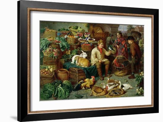 Market Scene-Henry Charles Bryant-Framed Giclee Print