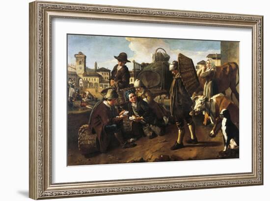 Market Scene-Giacomo Ceruti-Framed Giclee Print