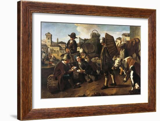 Market Scene-Giacomo Ceruti-Framed Giclee Print