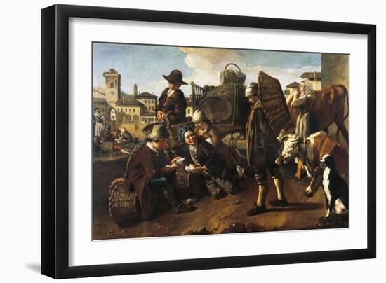 Market Scene-Giacomo Ceruti-Framed Giclee Print