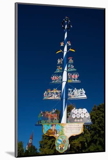 Market Sign, Viktualienmakt (Market), Old Town, Munich, Bavaria, Germany, Europe-Richard Maschmeyer-Mounted Photographic Print