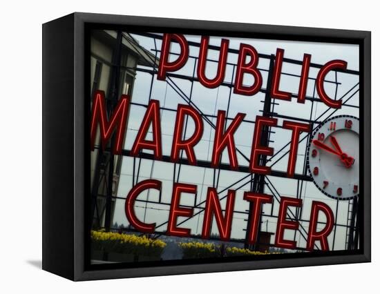 Market Sign-John Gusky-Framed Premier Image Canvas