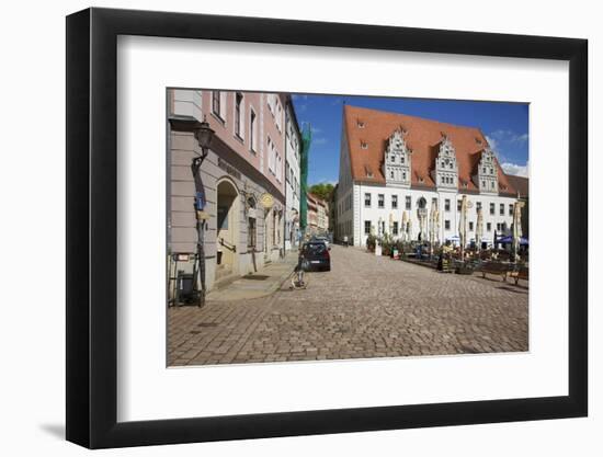 Market Square and City Hall in the Old Town of Mei§en-Uwe Steffens-Framed Photographic Print