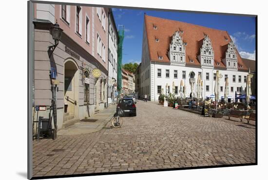 Market Square and City Hall in the Old Town of Mei§en-Uwe Steffens-Mounted Photographic Print