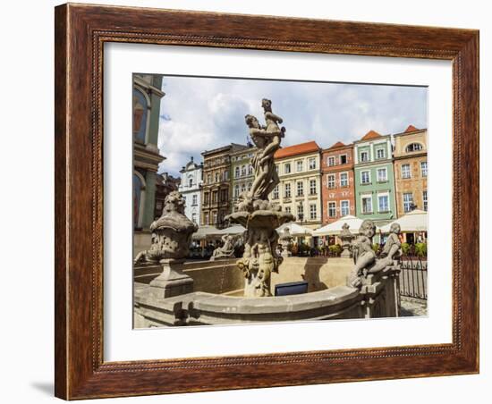 Market Square and Fountain of Proserpine, Old Town, Poznan, Greater Poland, Poland, Europe-Karol Kozlowski-Framed Photographic Print