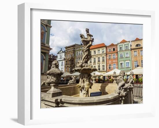 Market Square and Fountain of Proserpine, Old Town, Poznan, Greater Poland, Poland, Europe-Karol Kozlowski-Framed Photographic Print