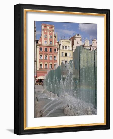Market Square Architecture and Fountain, Old Town, Wroclaw, Silesia, Poland, Europe-Frank Fell-Framed Photographic Print