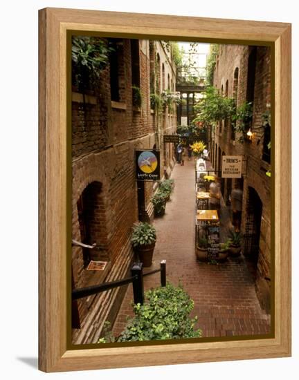 Market Square District in Omaha, Nebraska, USA-Chuck Haney-Framed Premier Image Canvas