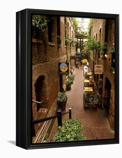 Market Square District in Omaha, Nebraska, USA-Chuck Haney-Framed Premier Image Canvas