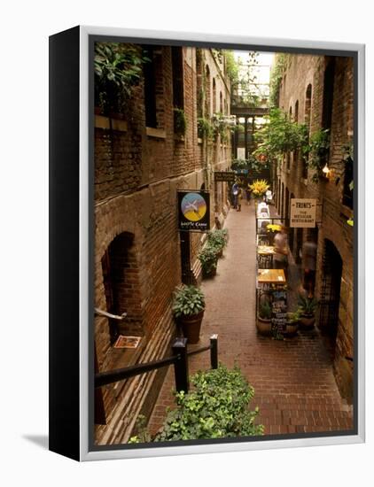 Market Square District in Omaha, Nebraska, USA-Chuck Haney-Framed Premier Image Canvas