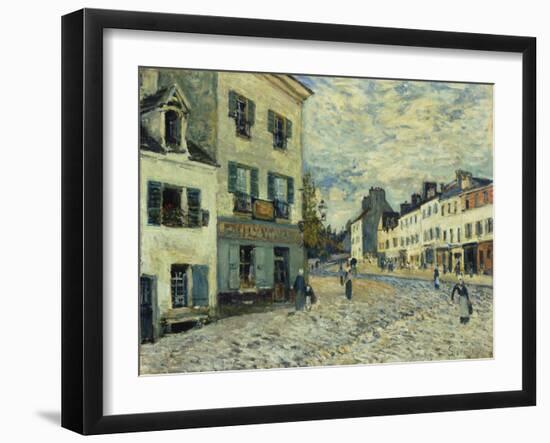 Market Square in Marly, 1876-Alfred Sisley-Framed Giclee Print