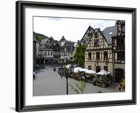 Market Square, Oberwesel, Rhine Valley, Rhineland-Palatinate, Germany, Europe-Hans Peter Merten-Framed Photographic Print