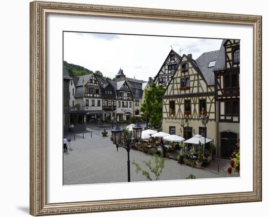 Market Square, Oberwesel, Rhine Valley, Rhineland-Palatinate, Germany, Europe-Hans Peter Merten-Framed Photographic Print