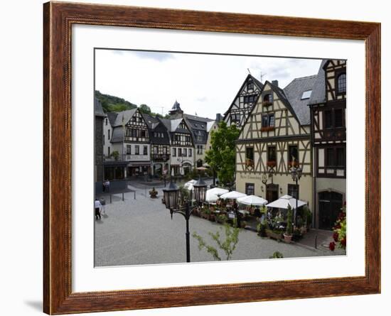 Market Square, Oberwesel, Rhine Valley, Rhineland-Palatinate, Germany, Europe-Hans Peter Merten-Framed Photographic Print