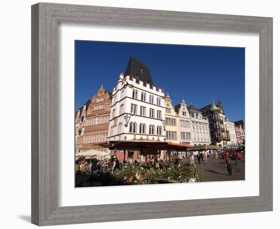 Market Square, Old Town, Trier, Rhineland-Palatinate, Germany, Europe-Hans Peter Merten-Framed Photographic Print