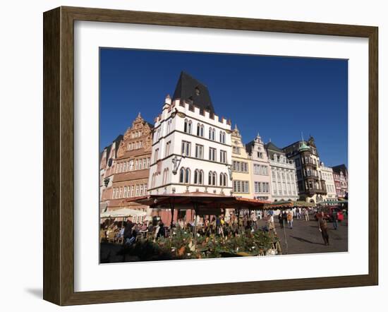 Market Square, Old Town, Trier, Rhineland-Palatinate, Germany, Europe-Hans Peter Merten-Framed Photographic Print