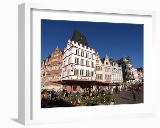 Market Square, Old Town, Trier, Rhineland-Palatinate, Germany, Europe-Hans Peter Merten-Framed Photographic Print