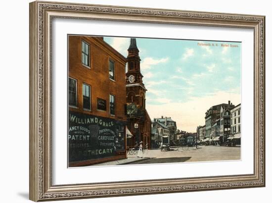 Market Square, Portsmouth, New Hampshire-null-Framed Art Print