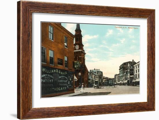 Market Square, Portsmouth, New Hampshire-null-Framed Art Print