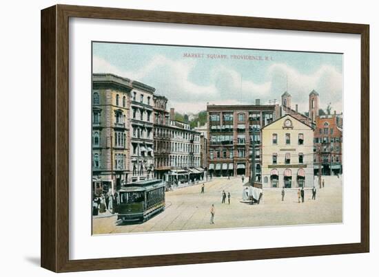 Market Square, Providence, Rhode Island-null-Framed Art Print