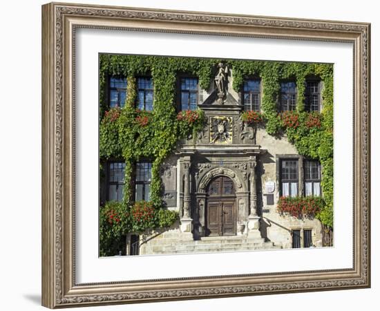 Market Square, Quedlinburg, UNESCO World Heritage Site, Harz, Saxony-Anhalt, Germany-Gavin Hellier-Framed Photographic Print