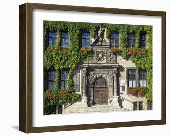 Market Square, Quedlinburg, UNESCO World Heritage Site, Harz, Saxony-Anhalt, Germany-Gavin Hellier-Framed Photographic Print