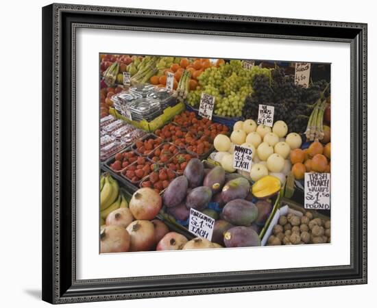 Market Stalls, Portobello Road, London, England-Inger Hogstrom-Framed Photographic Print