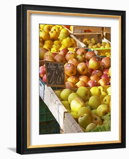 Market Stalls with Produce, Sanary, Var, Cote d'Azur, France-Per Karlsson-Framed Photographic Print