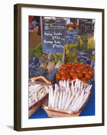 Market Stalls with Produce, Sanary, Var, Cote d'Azur, France-Per Karlsson-Framed Photographic Print