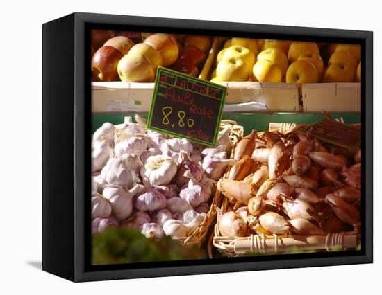 Market Stalls with Produce, Sanary, Var, Cote d'Azur, France-Per Karlsson-Framed Premier Image Canvas