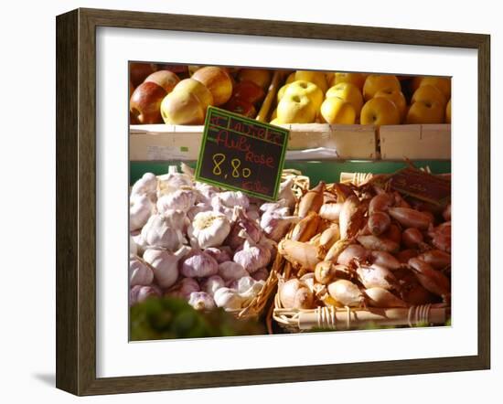 Market Stalls with Produce, Sanary, Var, Cote d'Azur, France-Per Karlsson-Framed Photographic Print